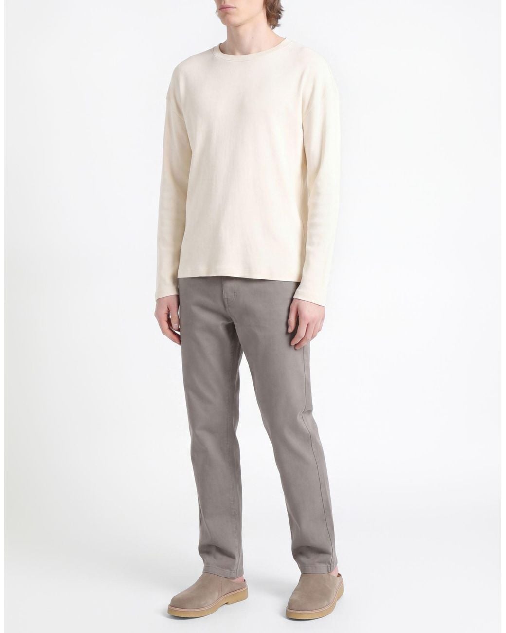 Majestic Filatures Natural Ivory T-Shirt Organic Cotton for men