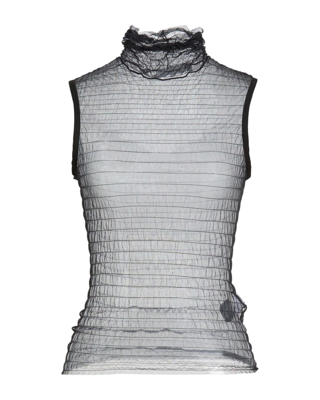 SIMONA CORSELLINI Gray Top Polyamide