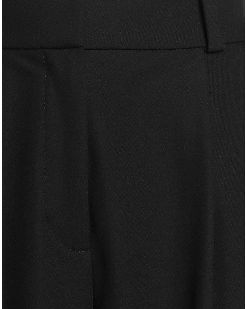 HUGO Black Pants Polyester, Viscose, Elastane