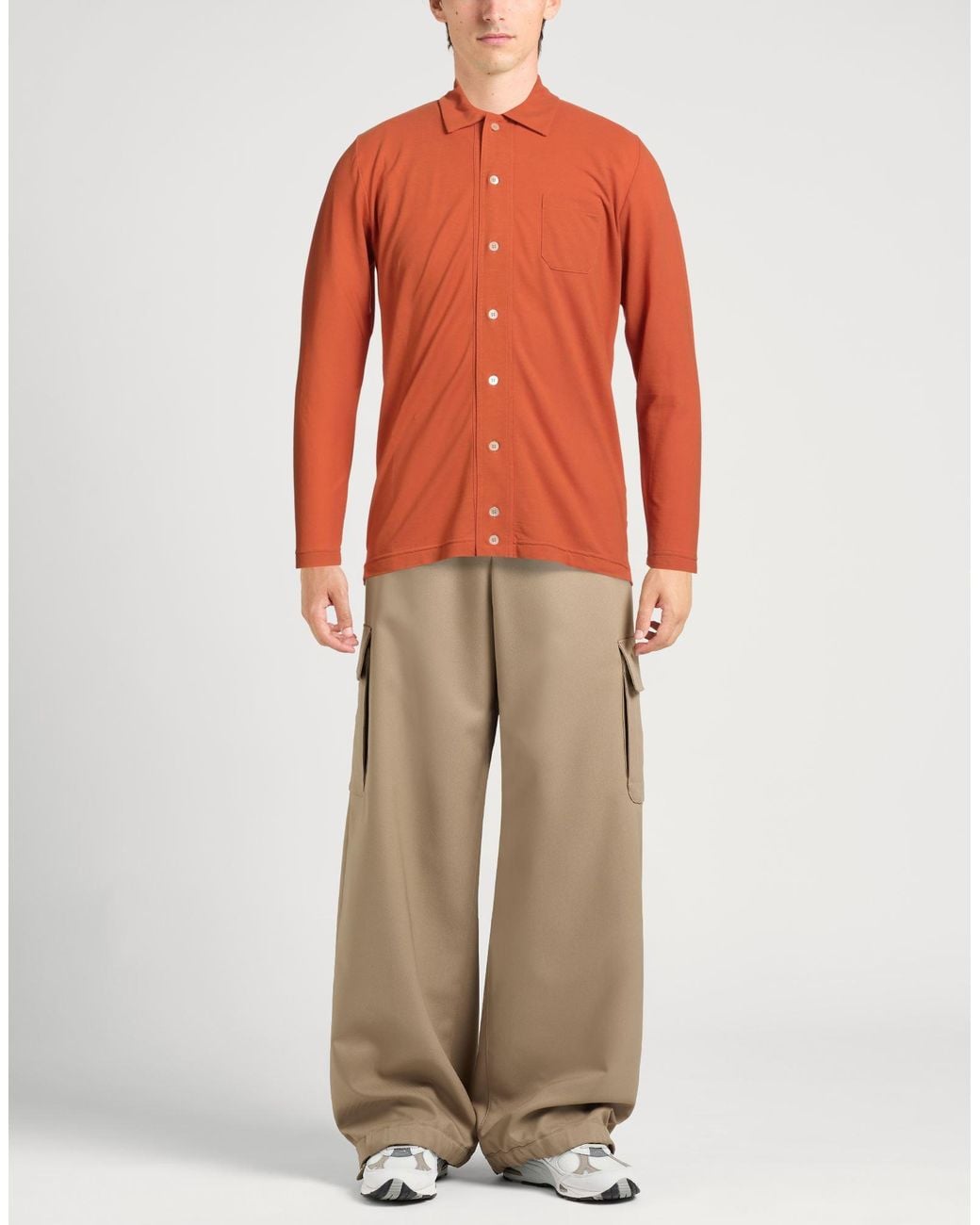 Zanone Hemd in Orange für Herren
