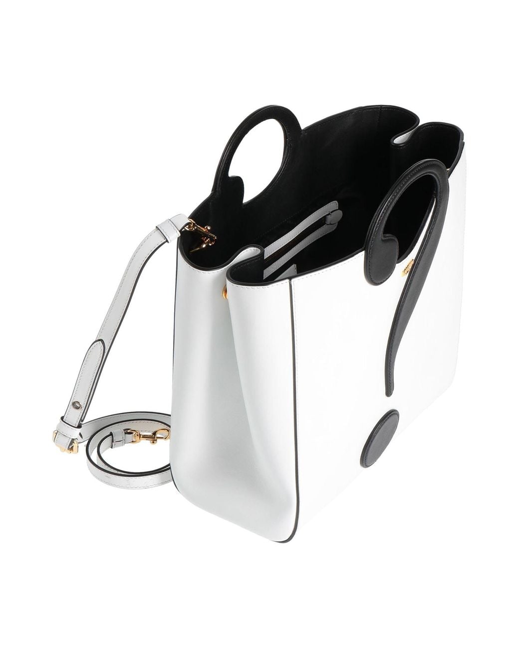 Moschino White Handbag Leather