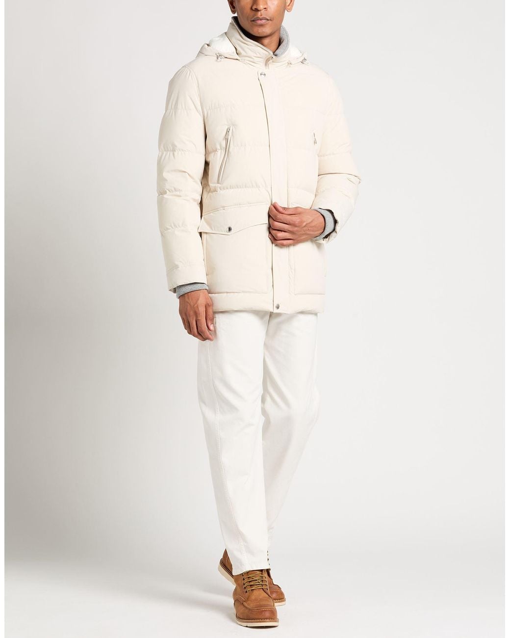 Brunello Cucinelli Natural Puffer Polyamide, Elastane for men