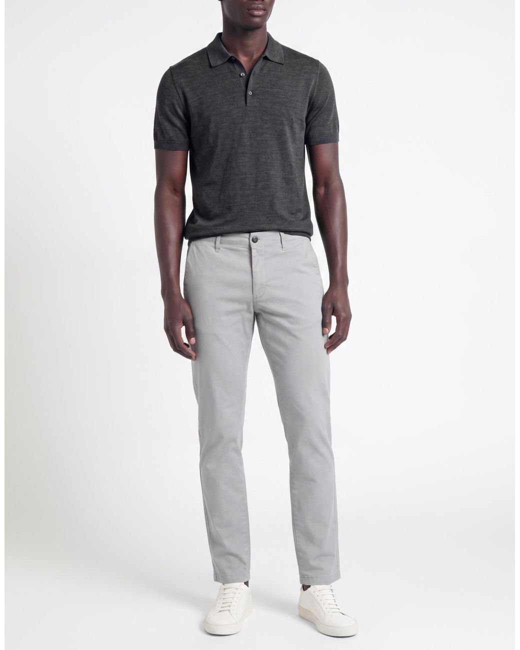 Squad² Gray Pants Cotton, Elastane for men