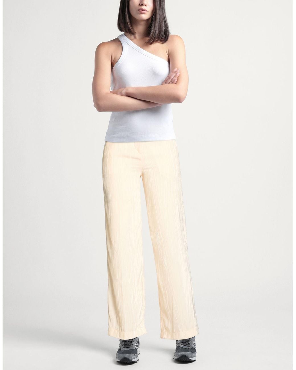 Nora Barth Natural Pants Polyester, Viscose