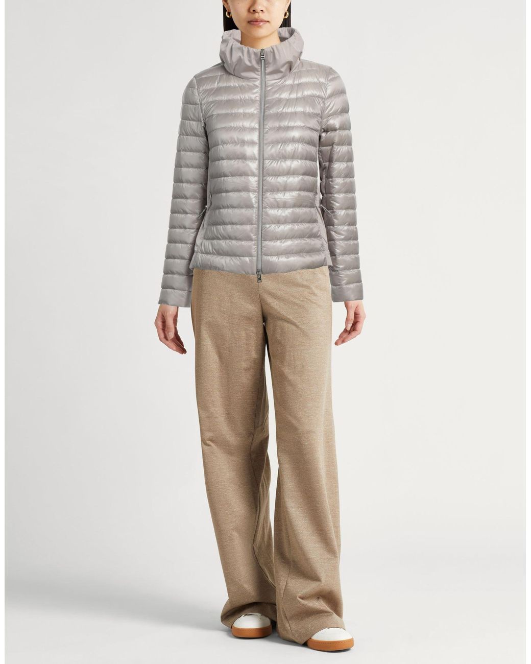 Herno Gray Puffer Polyamide, Polyester