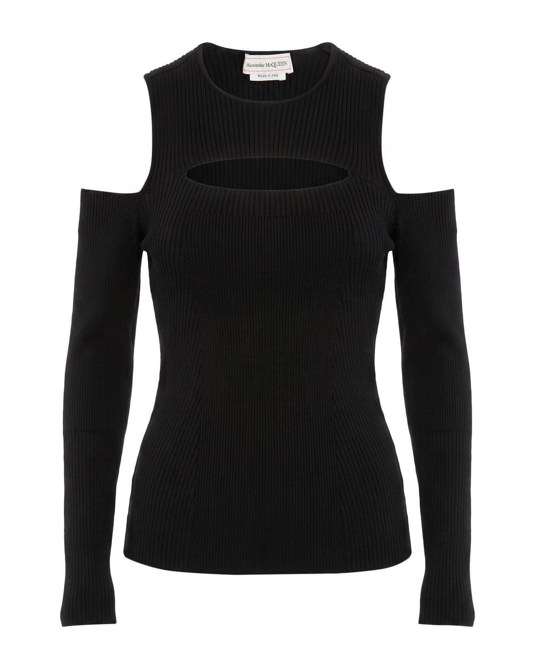 McQueen Black Sweater Viscose, Polyamide, Polyester, Elastane