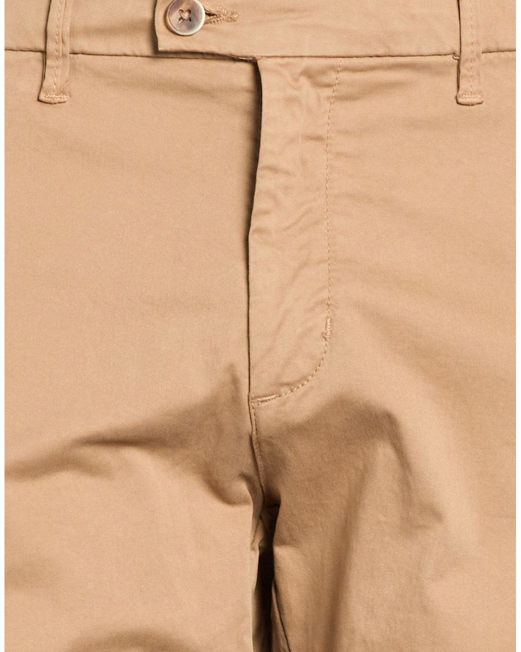 Squad² Natural Camel Pants Cotton, Elastane for men