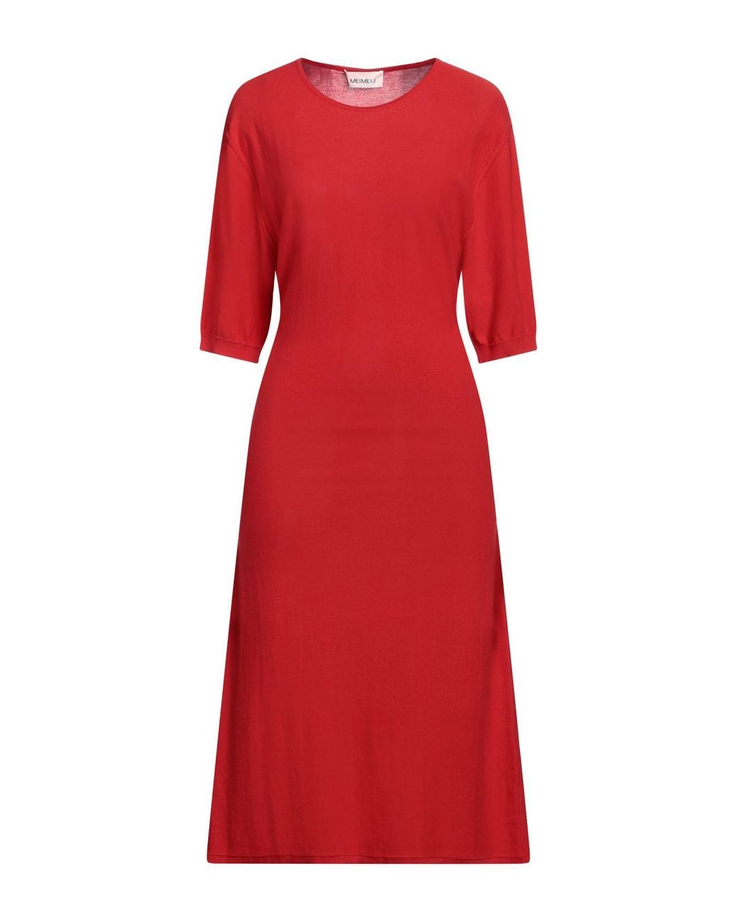 MEIMEIJ Red Midi Dress