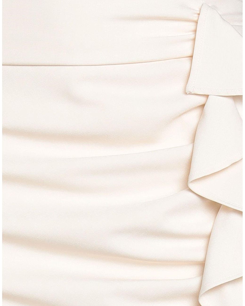 Pinko Natural Ivory Mini Skirt Polyester