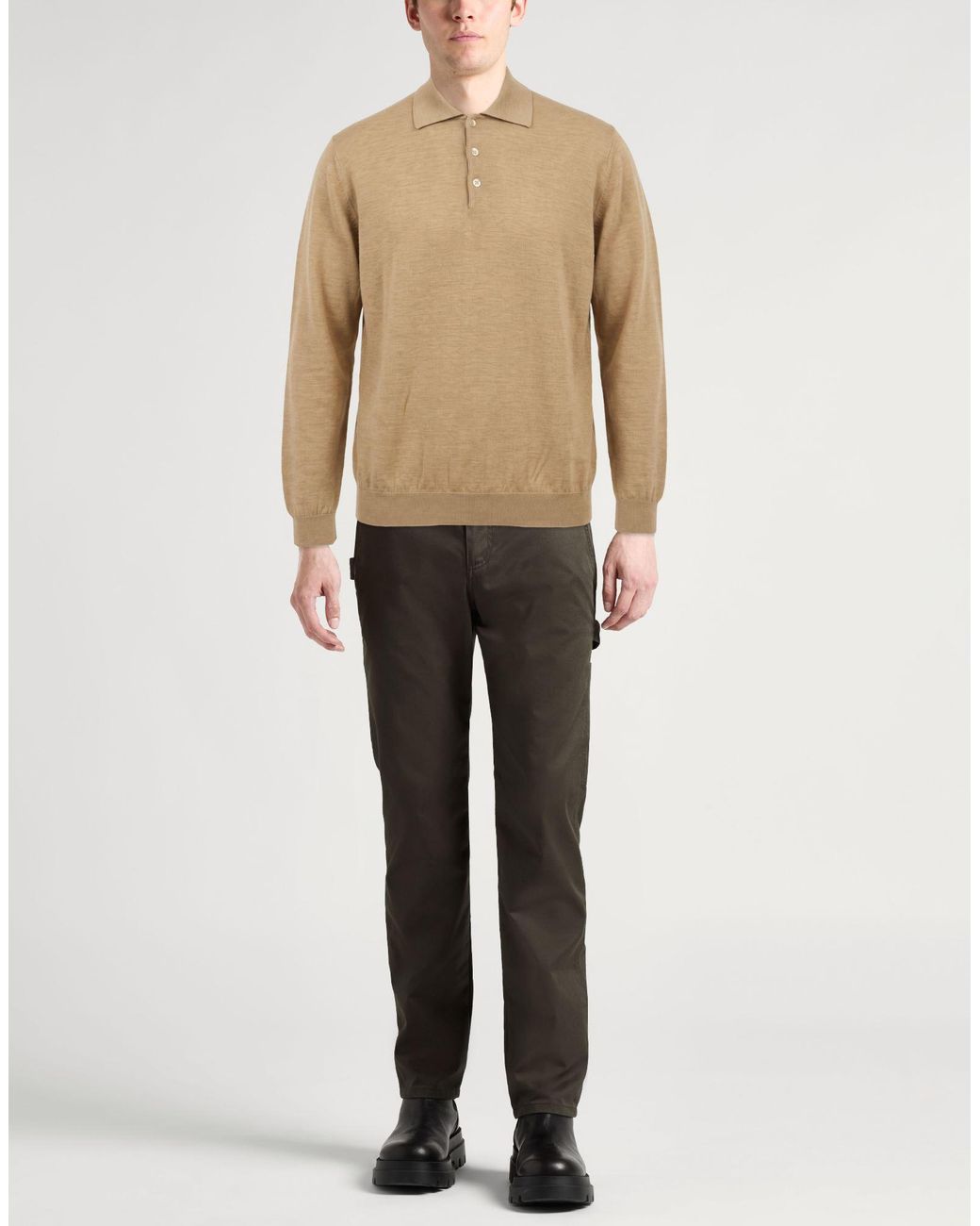 Herno Natural Sweater Virgin Wool, Silk for men