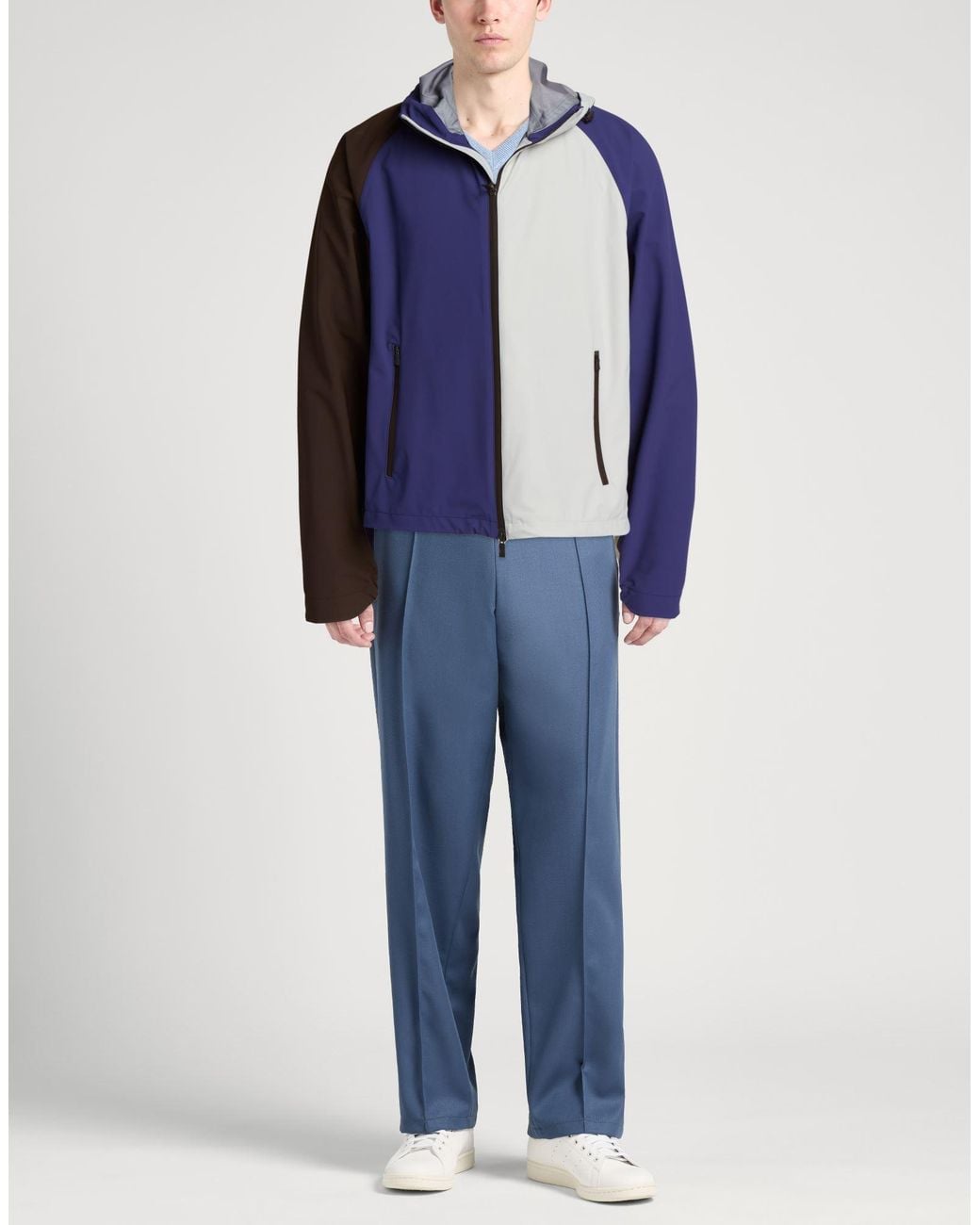 Herno Blue Dark Jacket Polyamide, Elastane, Polyurethane for men