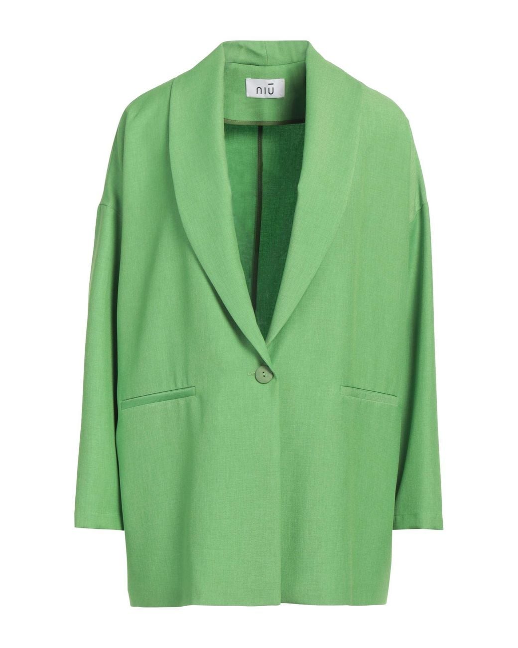 Niu Green Blazer Polyester, Cotton
