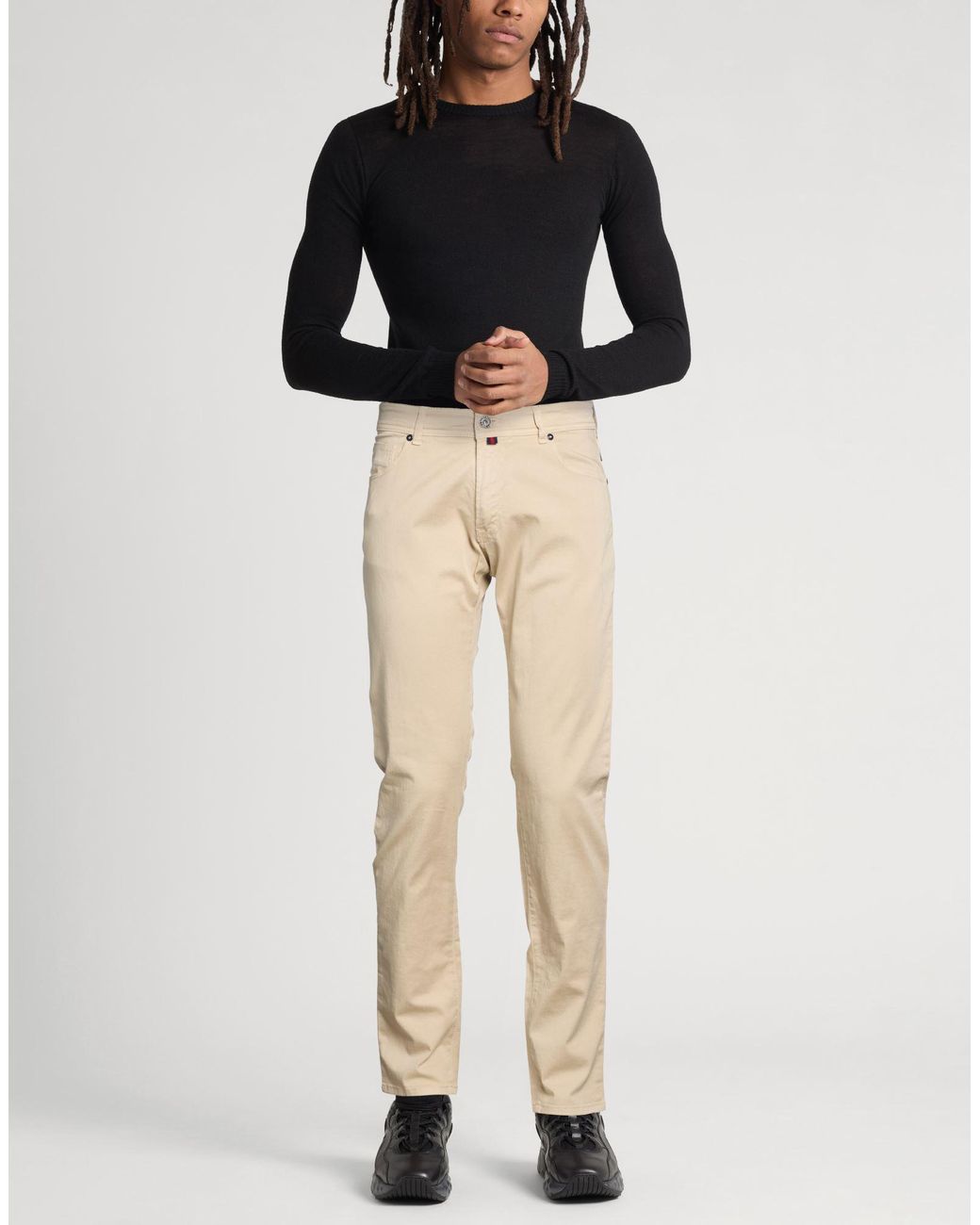 Brooksfield Natural Pants Cotton, Elastane for men