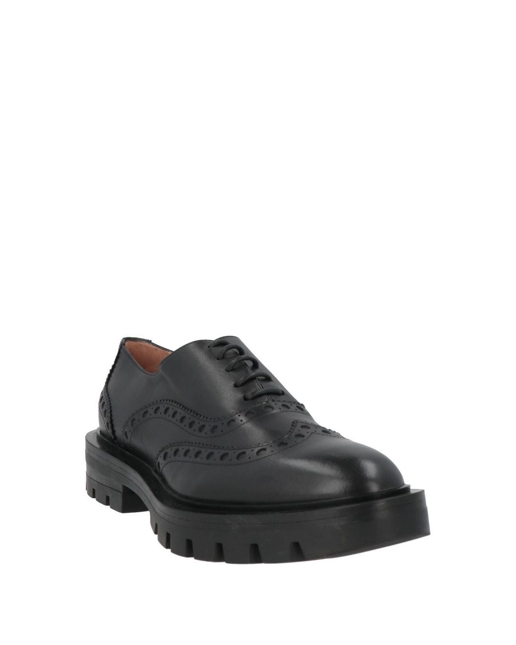 Santoni Black Lace-Up Shoes