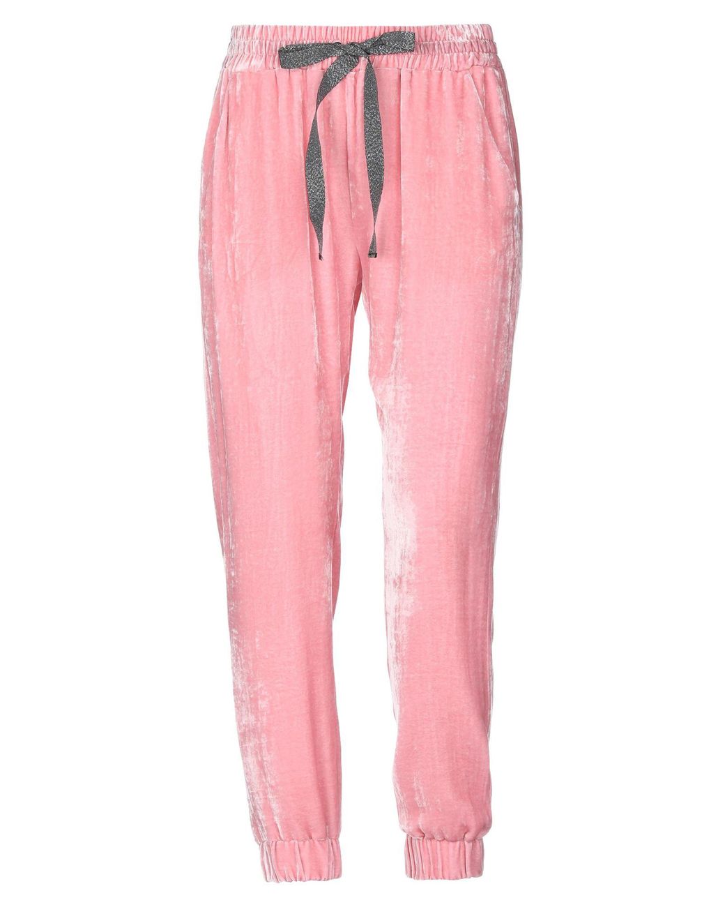 Pinko Velvet Casual Trouser in Pink - Lyst