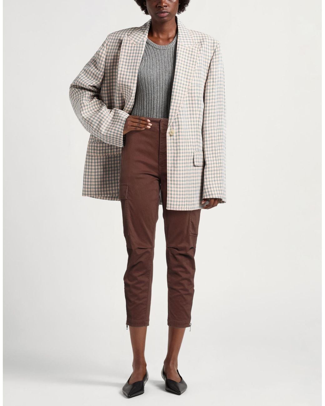 Dondup Brown Chocolate Pants Organic Cotton, Recycled Elastane