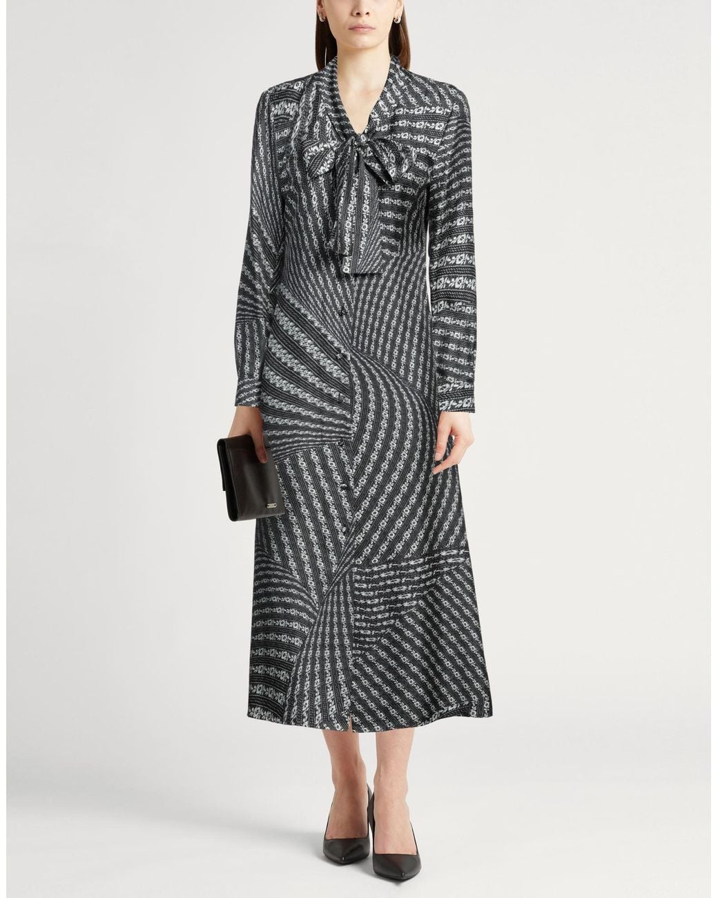 Tory Burch Gray Midi Dress