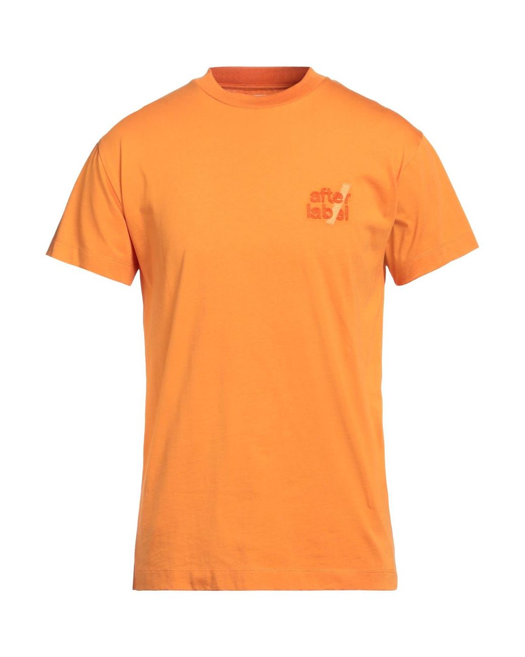 Camiseta AFTER LABEL de hombre de color Orange