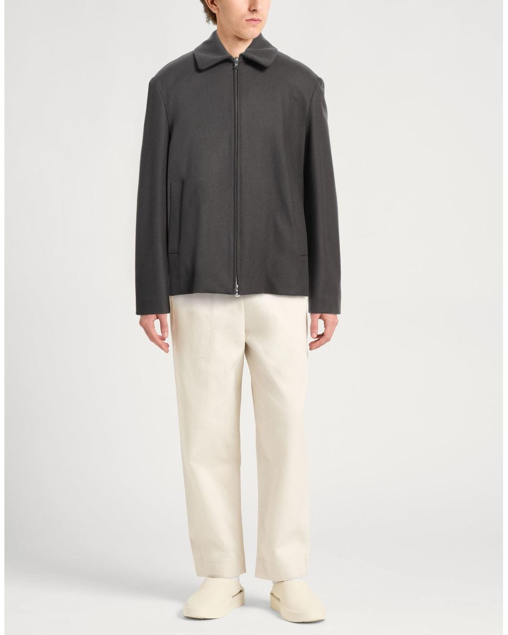 Barena Gray Lead Jacket Wool, Polyamide for men