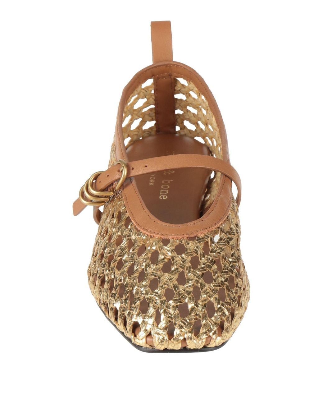 Rag & Bone Metallic Ballet Flats Synthetic Material