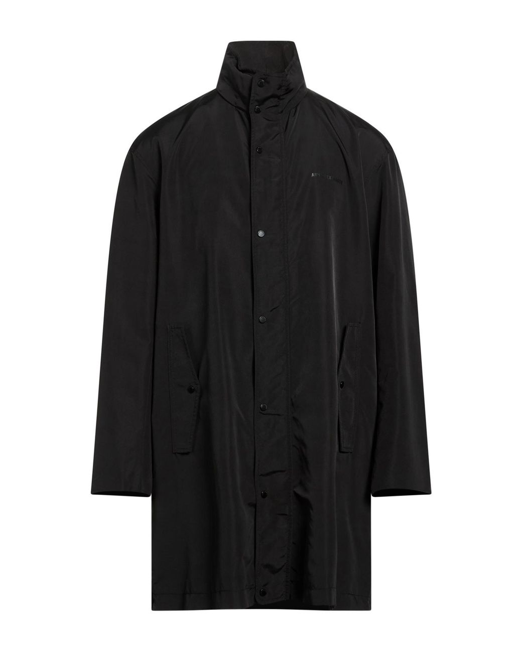ARMANI EXCHANGE Black Overcoats & Trench Coats for men