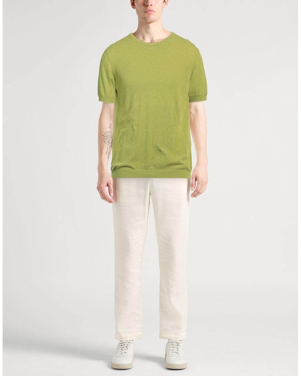 Roberto Collina Green Jumper for men