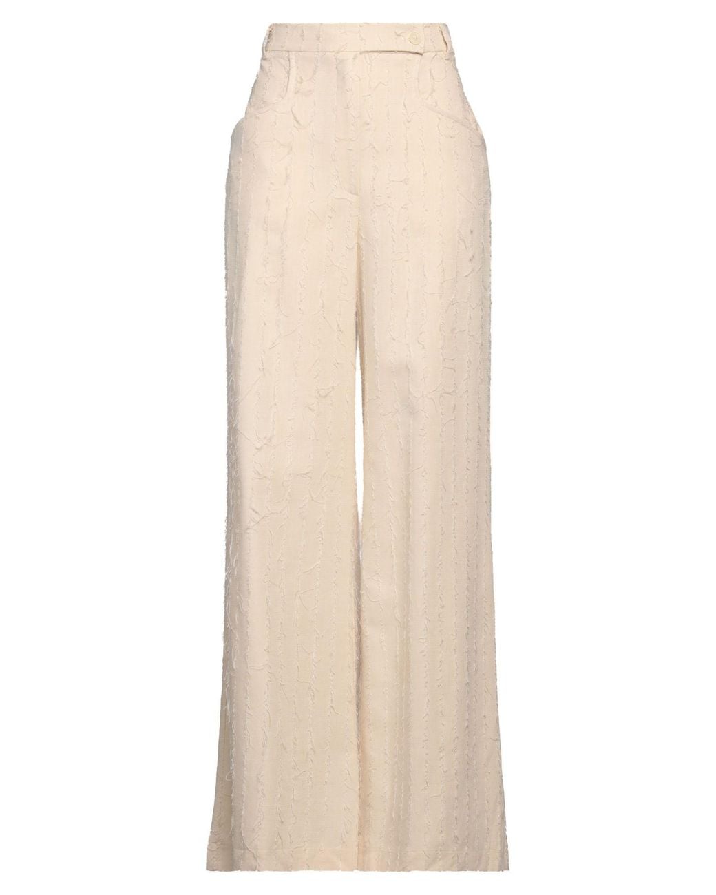 SKILLS & GENES Natural Pants Viscose, Polyester