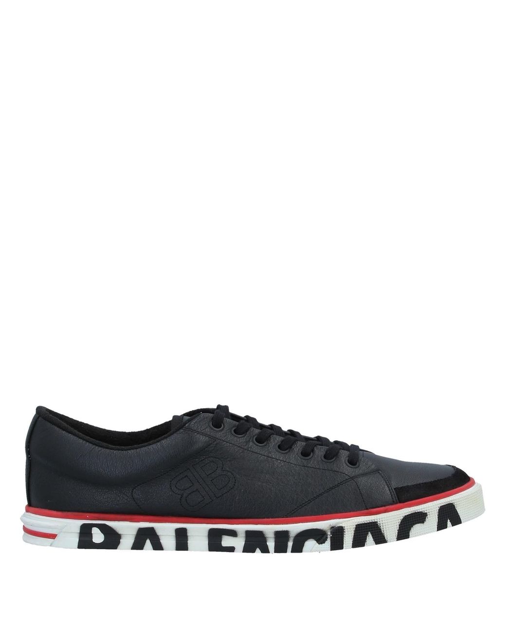 Balenciaga Match Leather Sneakers in Black for Men | Lyst