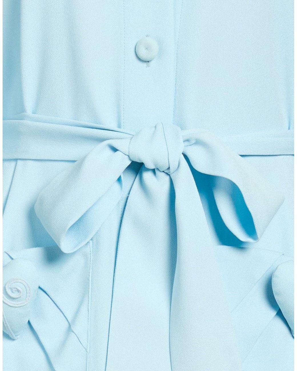 Moschino Blue Sky Midi Dress Acetate, Viscose