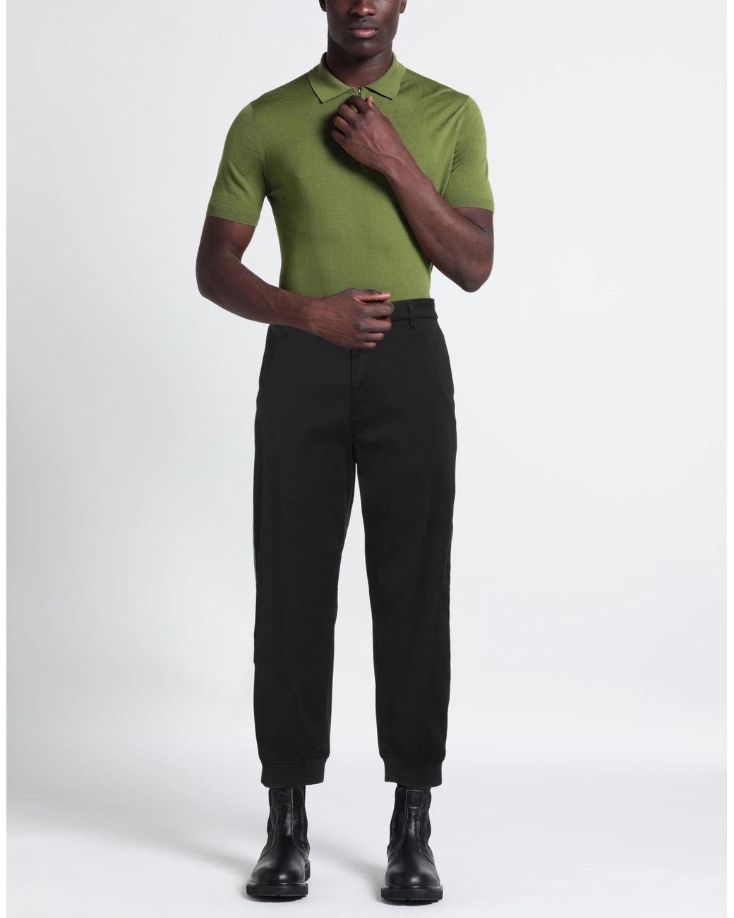 ARMANI EXCHANGE Black Trouser for men