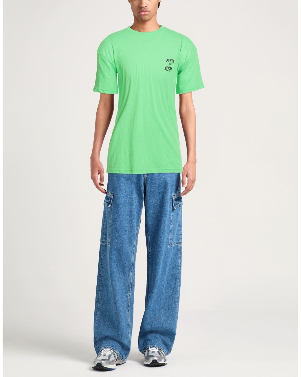 Philipp Plein Green Swim T-Shirt Polyester, Cotton for men