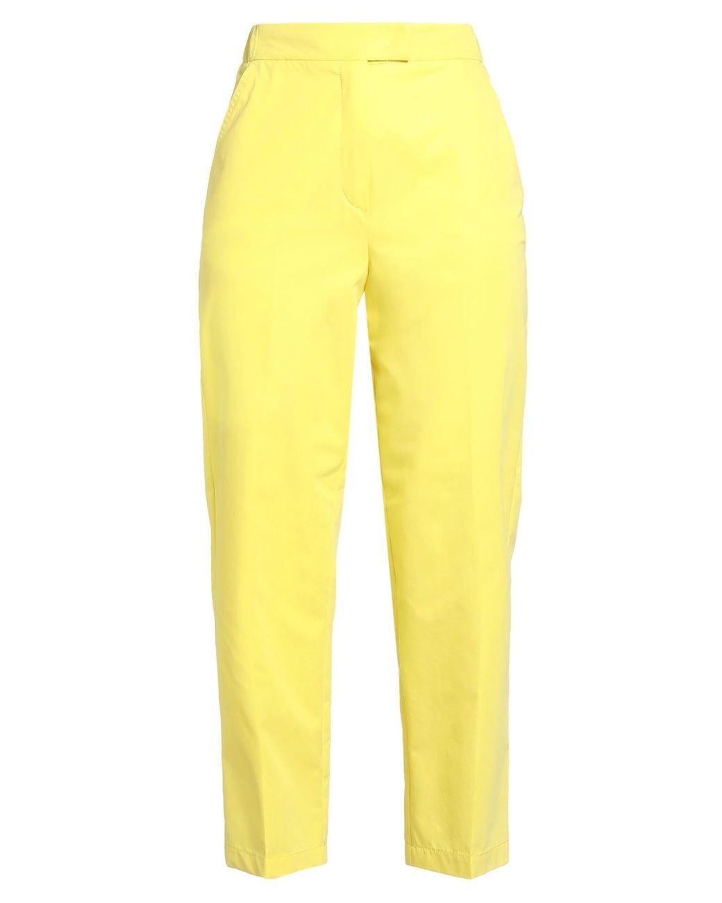 Beatrice B. Yellow Pants Cotton, Polyester