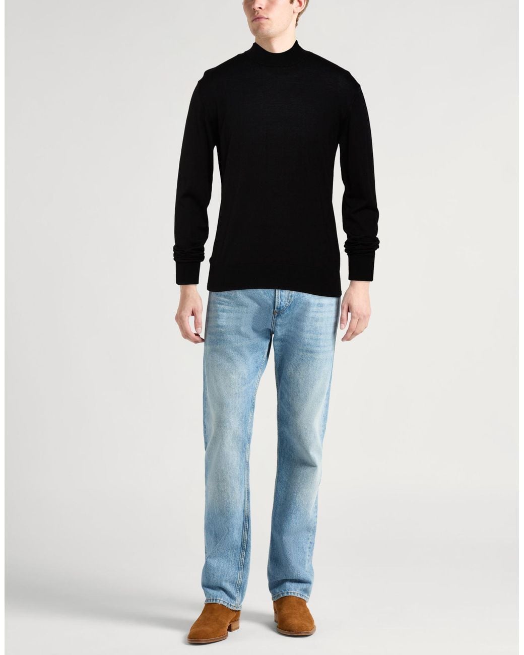 Paolo Pecora Black Turtleneck for men