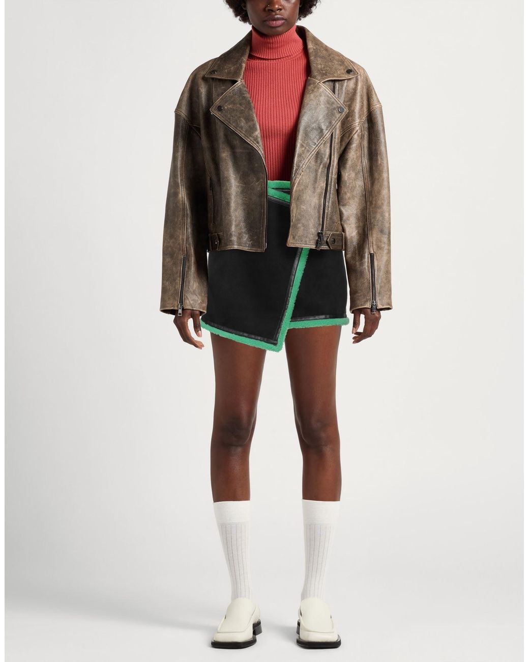 Twinset Green Mini Skirt