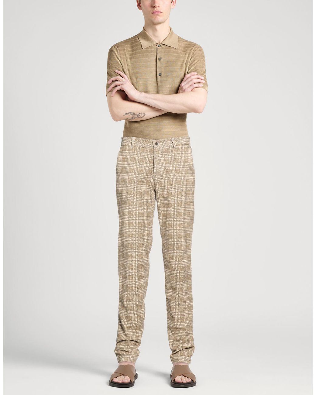 Mason's Natural Pants Cotton, Elastane for men