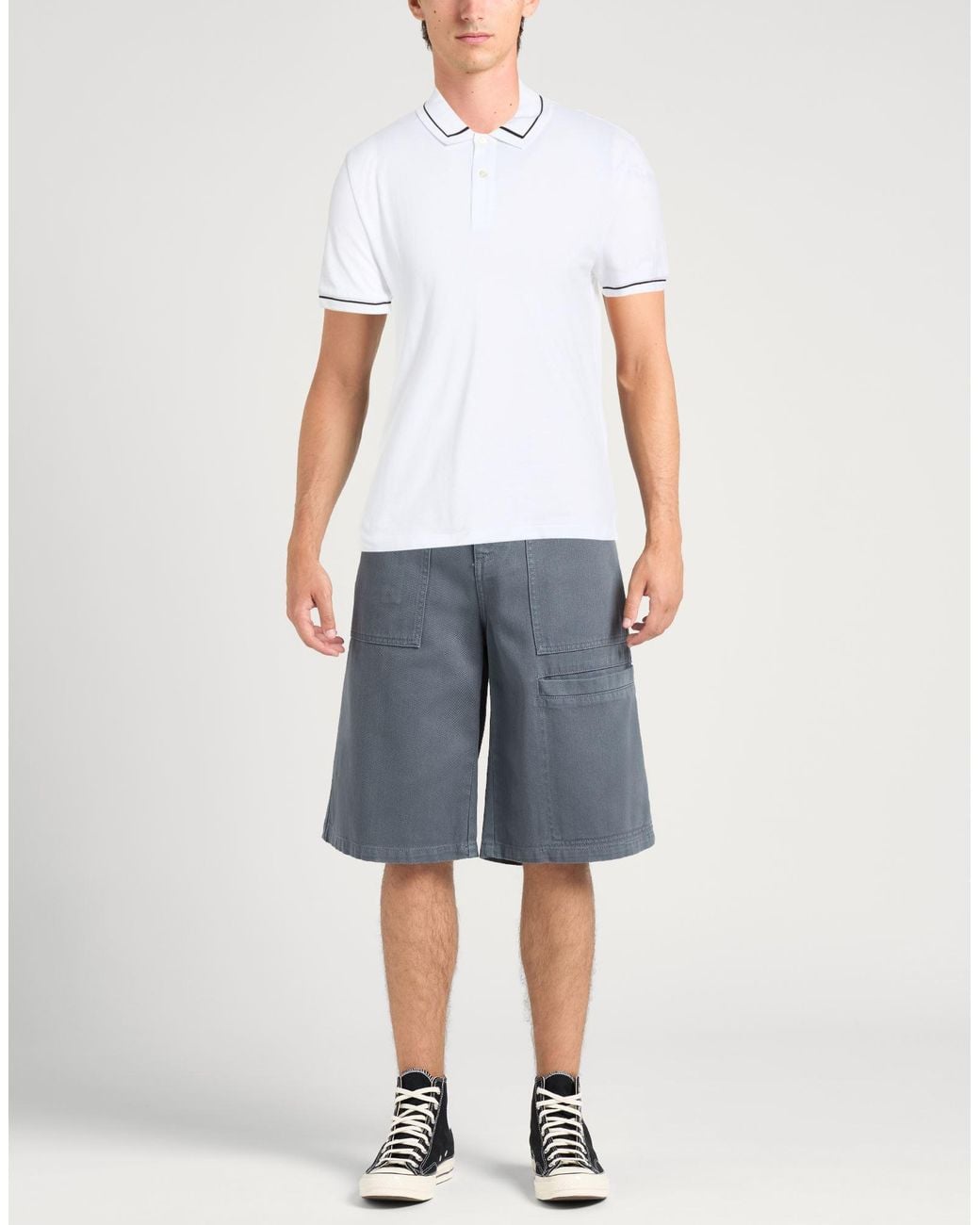 Bikkembergs White Polo Shirts for men