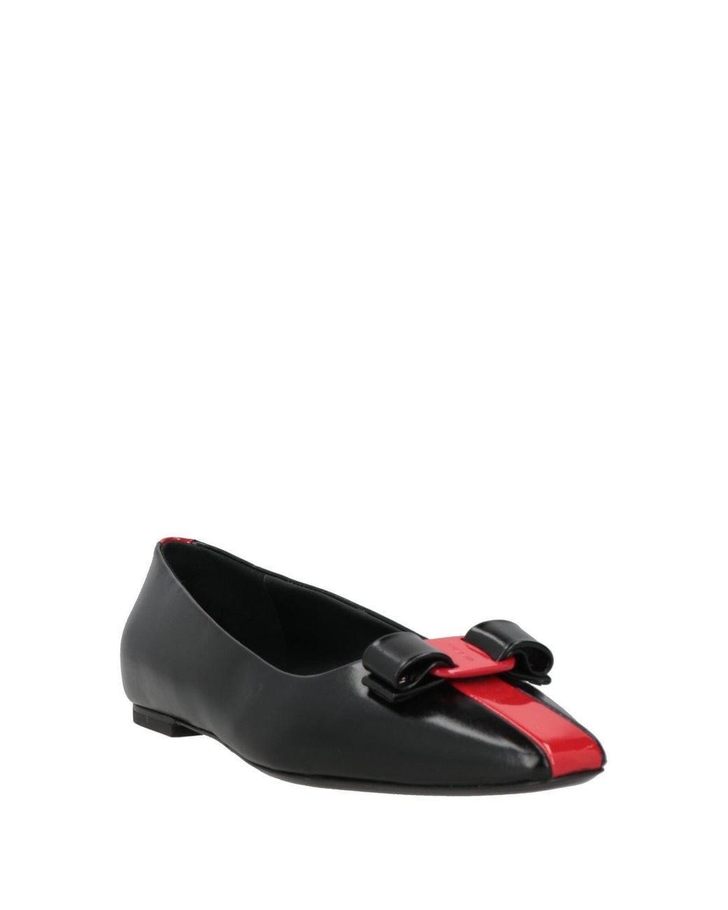 Ferragamo Black Ballet Flats Leather
