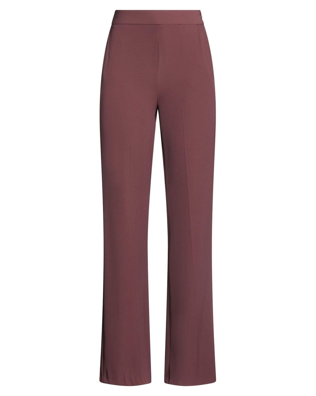 Rinascimento Red Chocolate Pants Polyester, Elastane