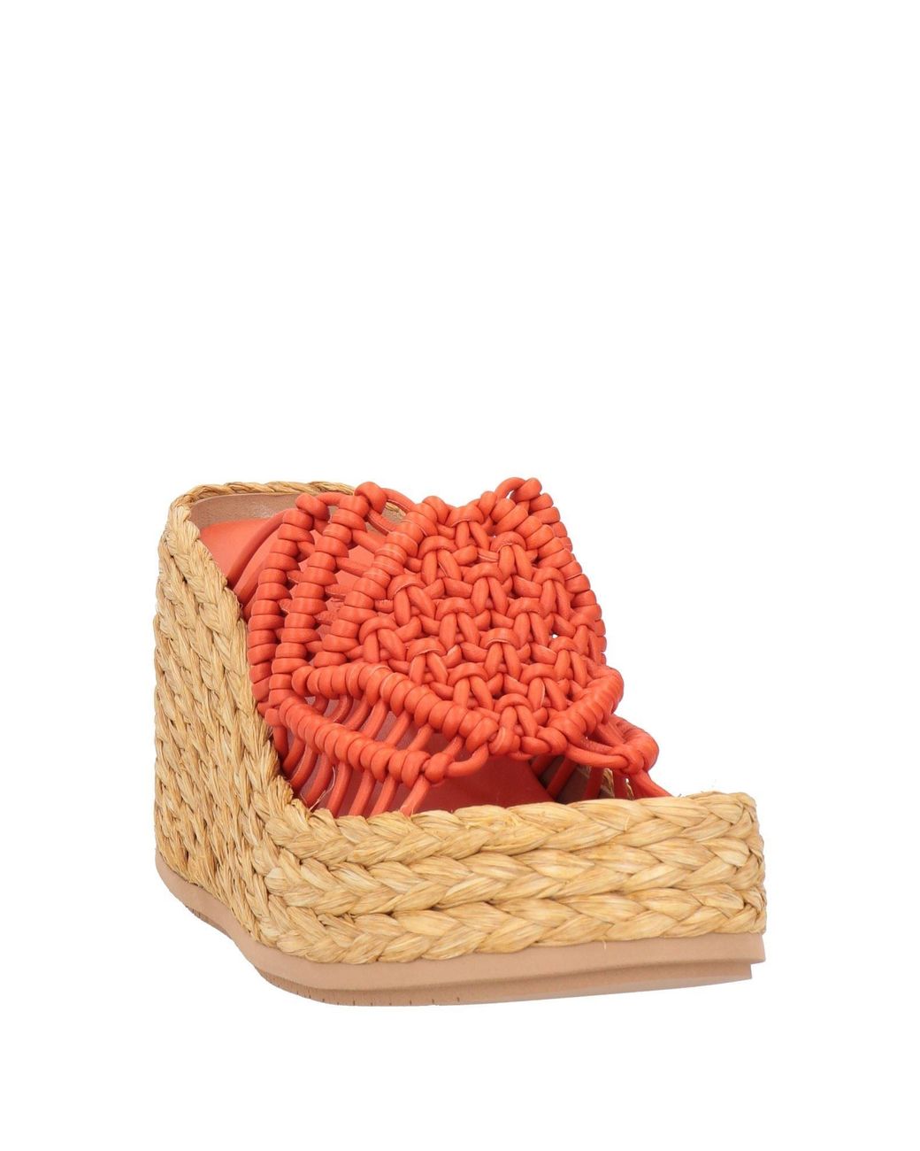 Paloma Barceló Orange Espadrilles