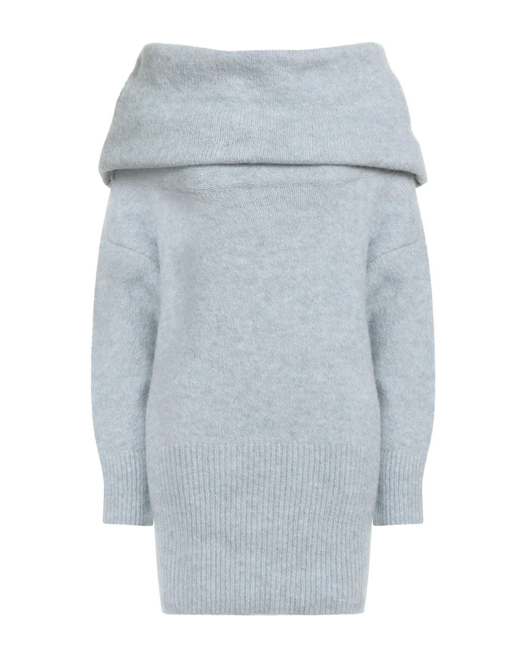 Alpha Studio Blue Turtleneck Alpaca Wool, Recycled Polyamide, Polyamide