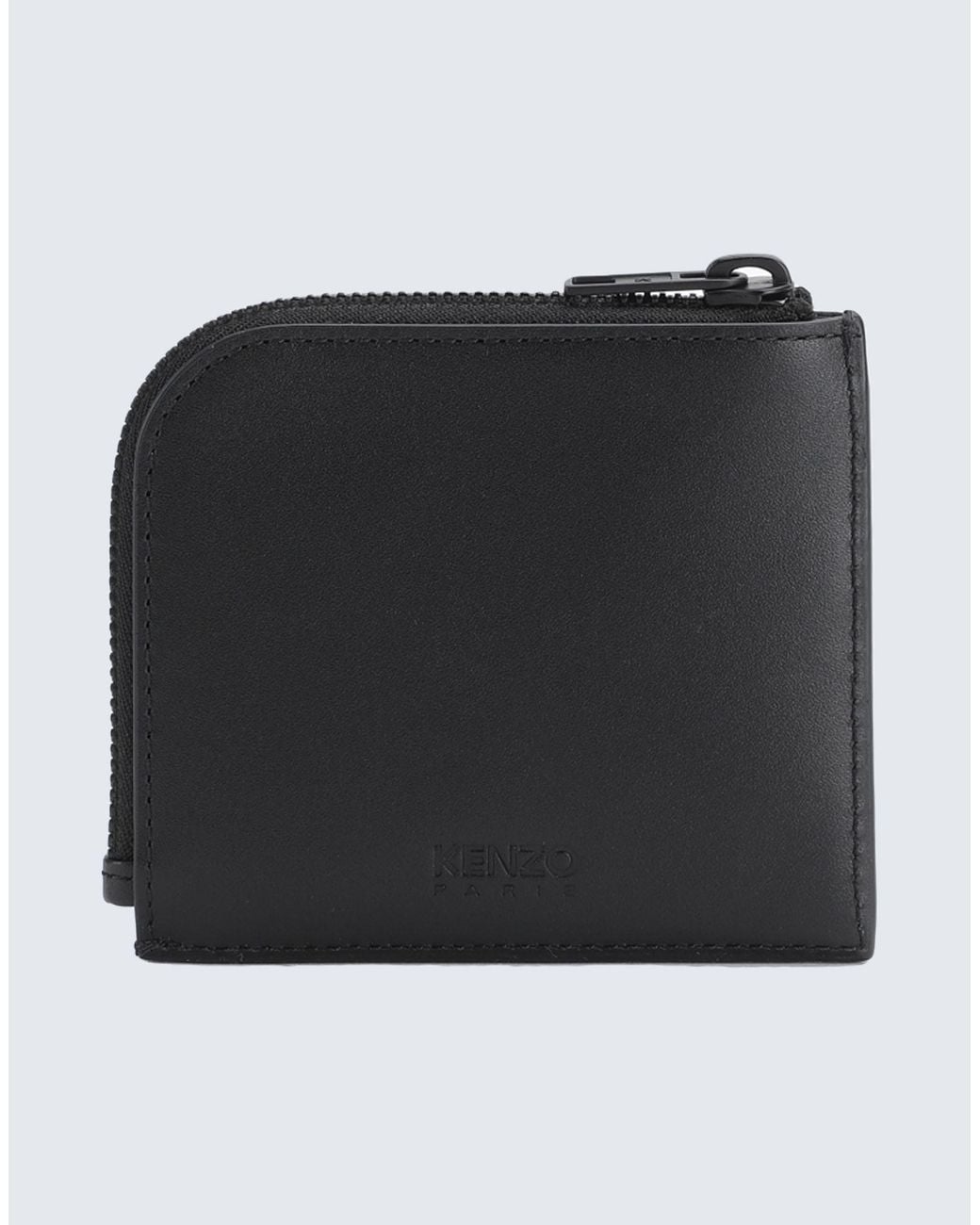KENZO Black Wallet Cow Leather for men