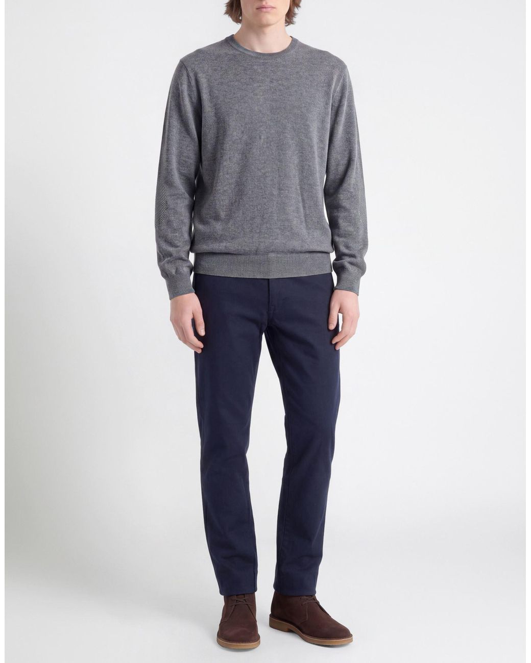 Kangra Gray Sweater Wool for men