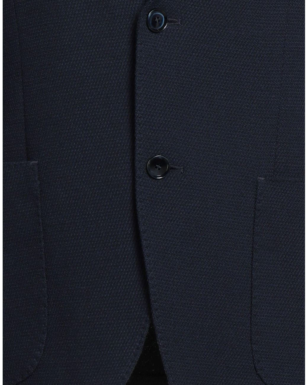 BRERAS Milano Blue Midnight Blazer Virgin Wool, Viscose, Polyester, Elastane for men
