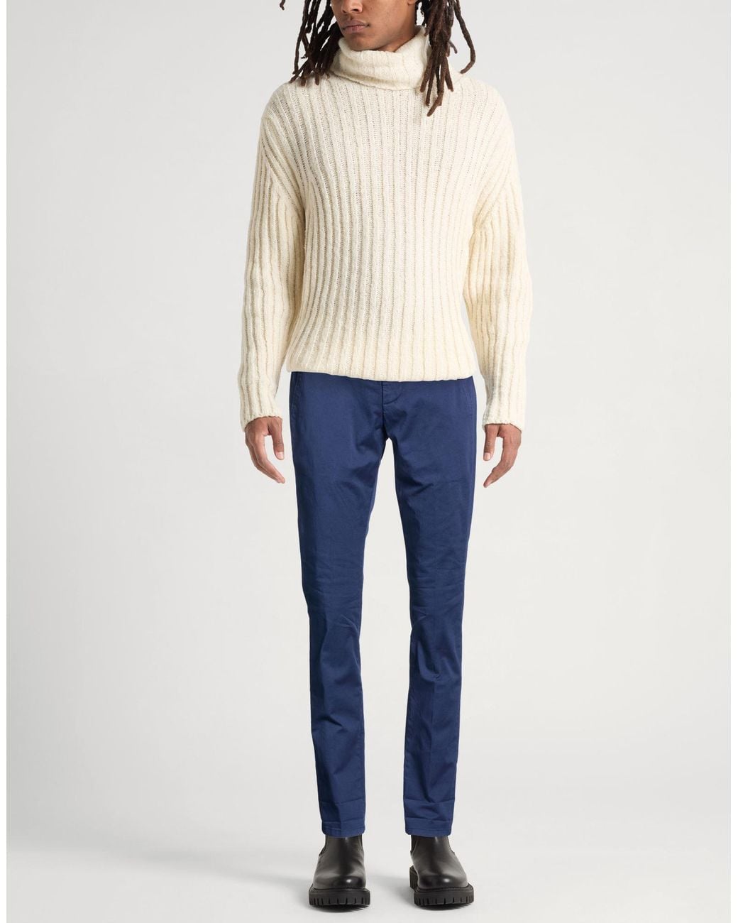 Dondup Blue Pants Cotton, Elastane for men