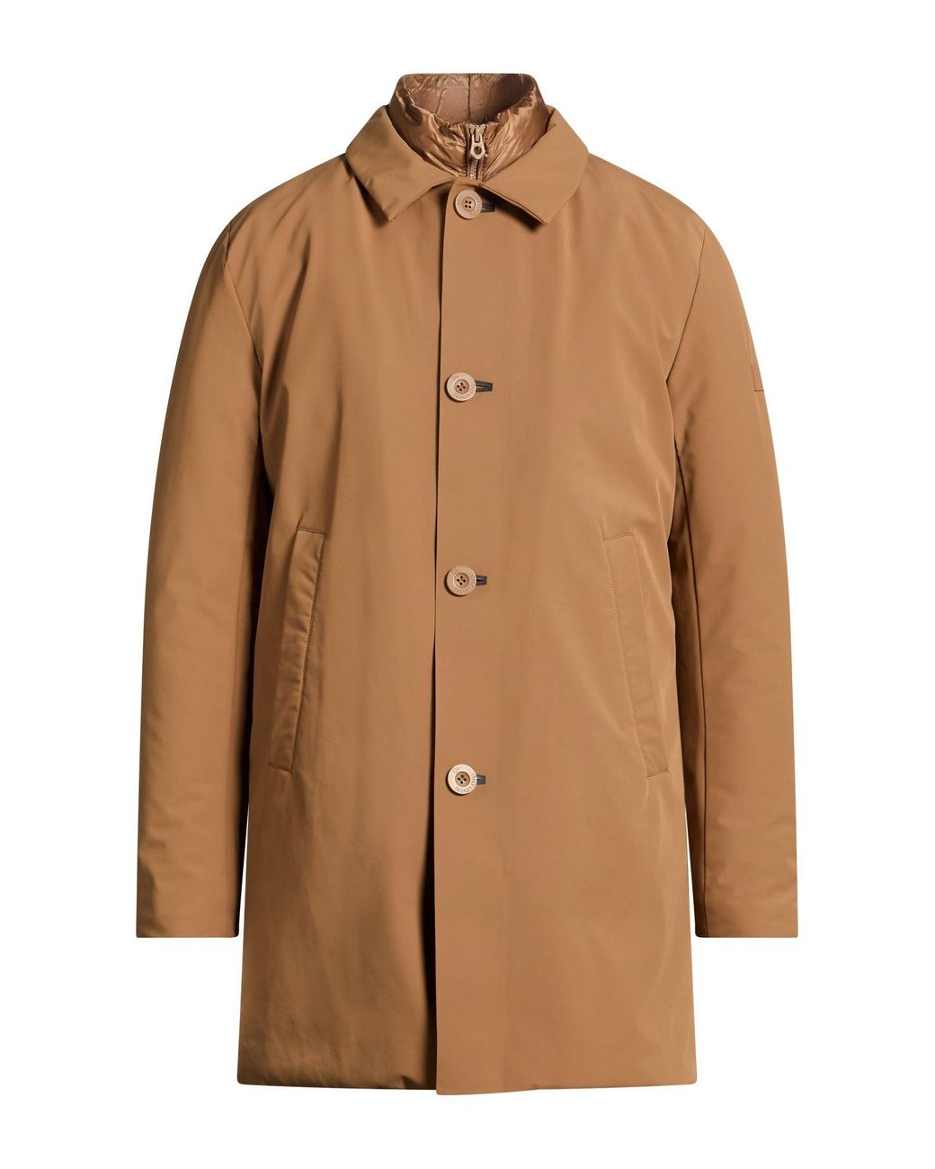rihunik Brown Coat for men