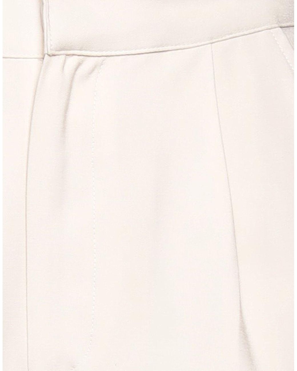 Oval Square White Shorts & Bermuda Shorts