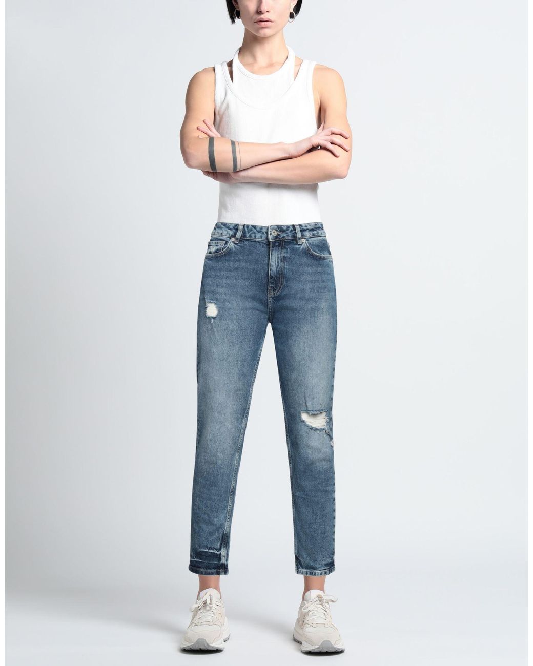 Twinset Blue Jeans Cotton, Elastane