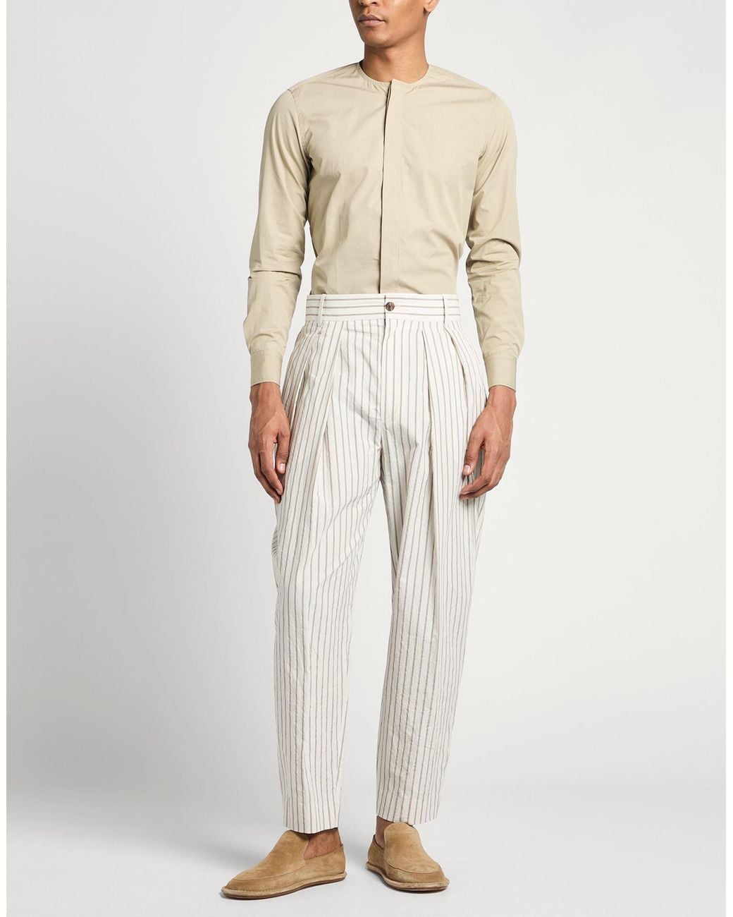 The Row White Pants Cotton for men