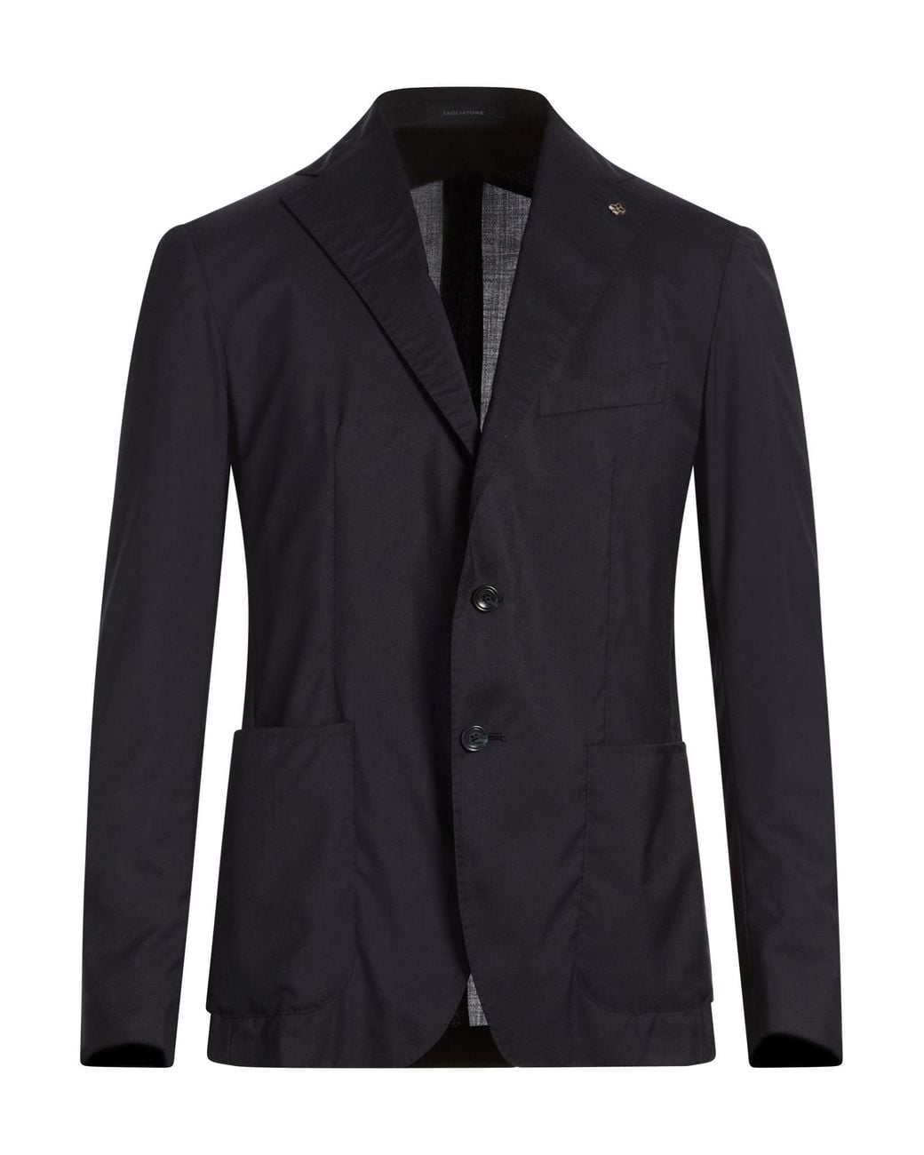 Tagliatore Blue Blazer Virgin Wool, Silk for men