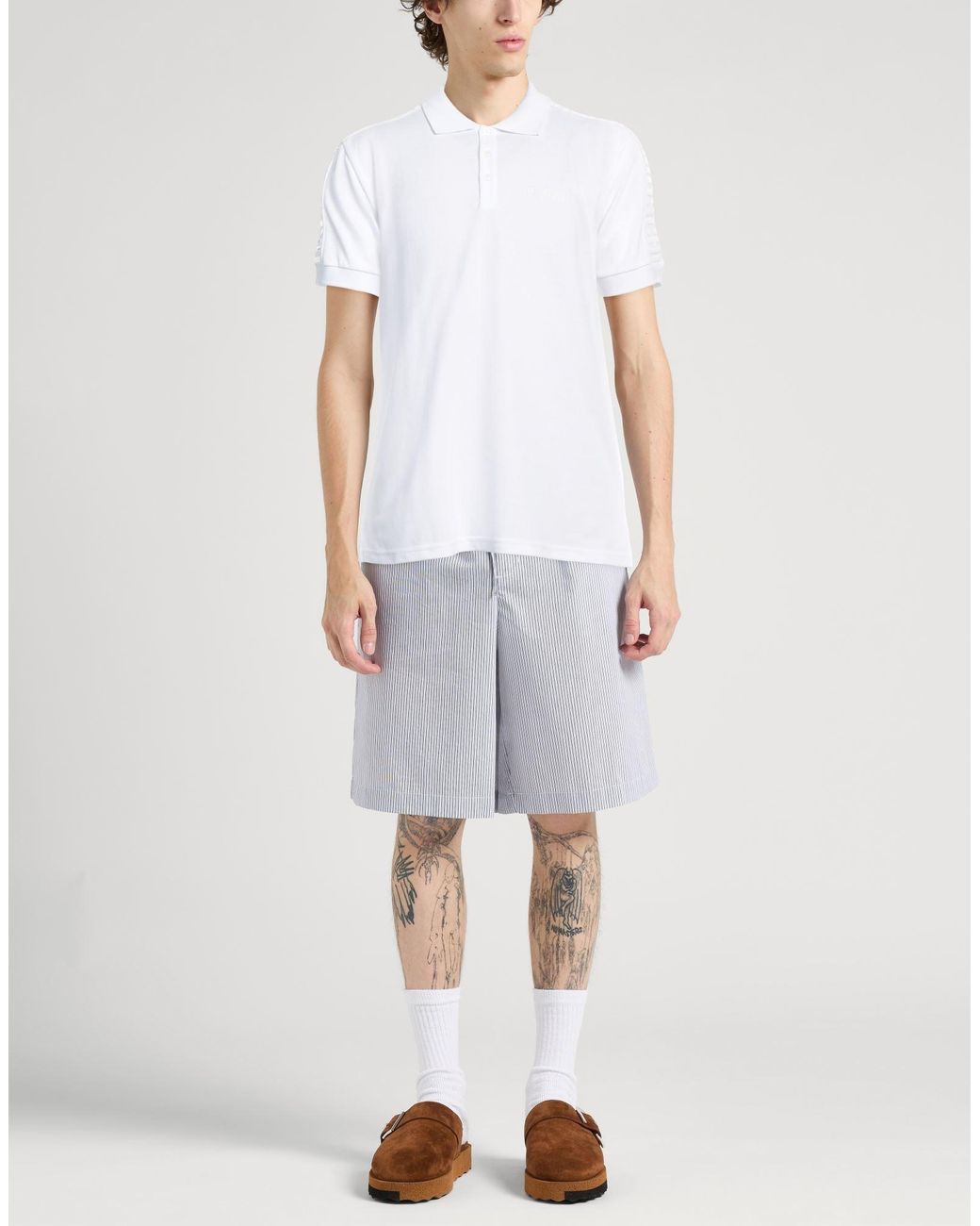 Moschino White Polo Shirt Cotton for men